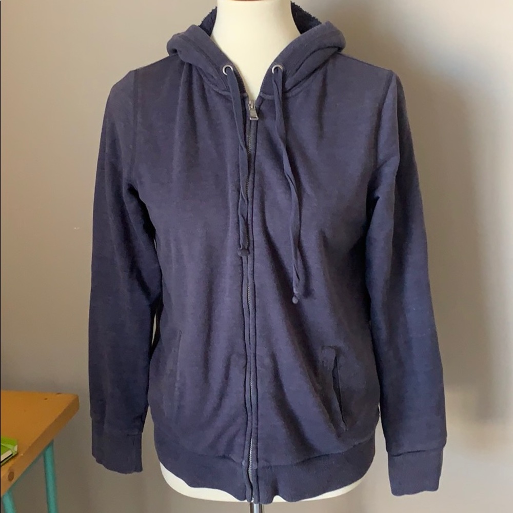 Sherpa-like lined Sonoma‎ Zip Up Hoodie Size Medium